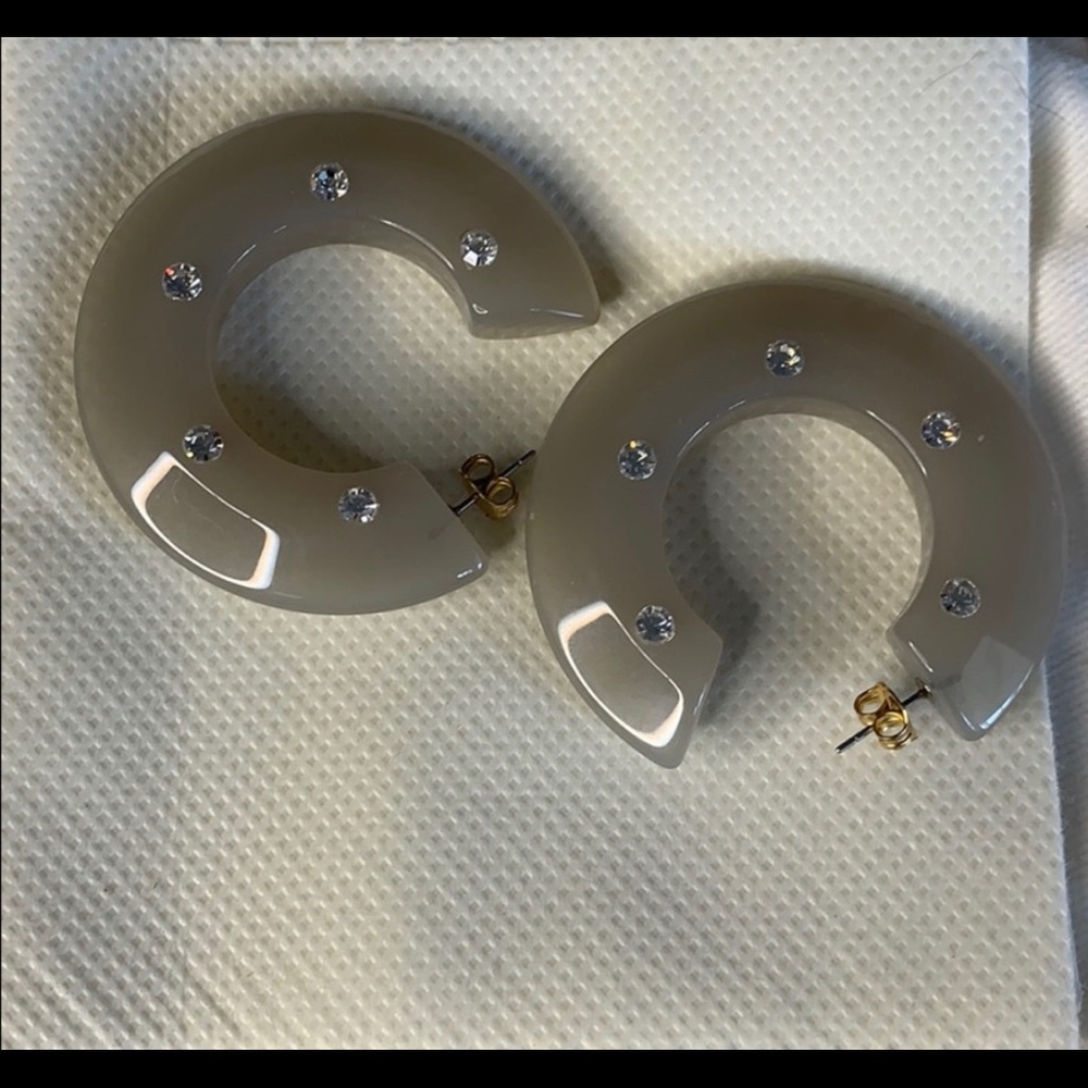 NWT Rachel comey hula hoop acrylic earrings - Picture 5 of 6